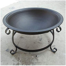 KOMFGT Fire Pits Outdoor Wood Burning Fire Pits 56Cm Diamete Fire Pit - Outdoor Fire Large Bonfire Wood Burning Patio Coal Grill Firepit