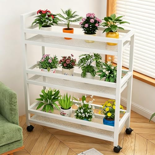3-Tier Metal Plant Stand Small Counter Top Organizer For Bathroom Decor