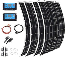 Flexible Solar Panel 400W 600W 800W 1200W,High Efficiency Monocrystalline PV Module for Home, Camping, Boat, Caravan, RV and Other Off Grid Applications(4x300W)