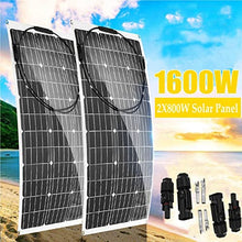 JKSVTF Solar Panel Kit,Solar Panel 18V 800W 1600W PET Flexible Solar System Solar Panel Kit Complete RV Car Battery Solar Charger for Home Outdoor (1600w)