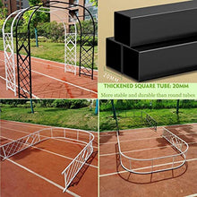 GFSGHZZ Black Metal Garden Trellis 220Cm Sturdy Rose Climbing Trellis for Climbing Plants Outdoor Trellis Pergola for Pathways/Entrances Strong Tubular Support,Black-L180Xh230Xw40M