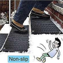 Snow Melting Mats for Stairs, Heated Outdoor Mats for Entrances 2In/H Melting Speed Melting Mats for Winter Snow Removal,13 * 60inch(33 * 152.4cm)