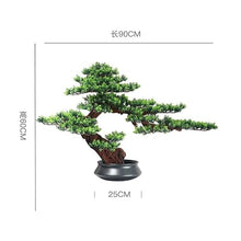 QWERAXZG Simulation of Green Plant Welcome Pine Bonsai Porch Living Room Tea Interior Decoration
