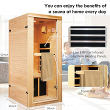 RIGO Infrared Sauna Room Indoor Canadian Hemlock Wood