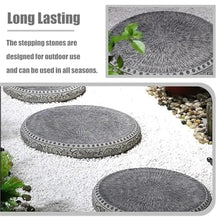SRJUSV Garden Stepping Stone Round Stone Garden Stepping Decor Decorative Heavy Duty Outdoor Stepping Stone