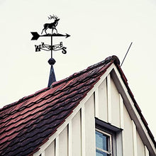 Weather Vane Animal Deer Weathervane Stainless Steel Wind Direction Indicator Professional Measuring Tools Durable Retro Farm Scene Garden Stake (Deer 1) (Butterfly)
