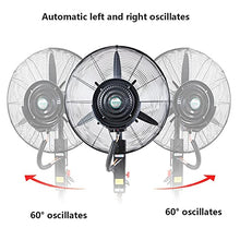 Oscillating Misting Fan With 3 Cooling Speeds 120°Oscillating Cooling Fan For Residential,Commercial,Restaurant And Industrial Misting Application,Fixed Height-75Cm-380W,Height Adjustable,75cm