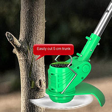 Cordless Lawn Mower with Lithium Battery Charger and 5 Plastic Blades 90° Adjustable Head Small Household Rechargeable Lawn Mower