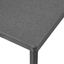 Afuera Living Modern Aluminum Outdoor Coffee Table, 39" W x 23" D x 15.5" H, Powder-Coated Gray Finish, Scratch-Resistant Cement Top, All-Weather UV Resistant Patio, Porch, Deck, or Balcony Table