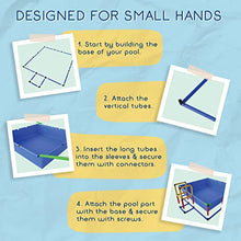Funphix Buildable Plastic Kiddie Pool for Kids Ages 8-12