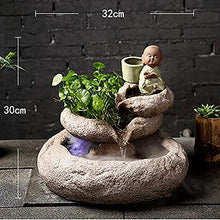 uhyOHF Decorative Water Sound Indoor Stone Fountain Table Top Water Zen Desktop Waterfall Fountain,B,Fountain Pump for waterexterior (D