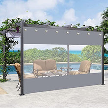 Outdoor Curtains,Pvc Transparent Waterproof Pvc Tarpaulin Side Panels,With Grommets,0.3mm Weatherproof Clear Tarp,Pergola Porch Gazebo Partition Curtains,Customizable,W×H-4.8×2.5m(15.7*8.2ft)