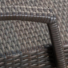 Noble House Salem Outdoor Adjustable Wicker Chaise Lounge Set of 2 Brown