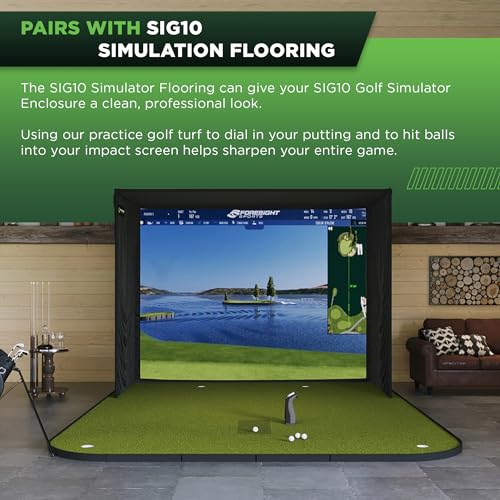 The Indoor Golf Shop SIG8 Golf Simulator Enclosure - Includes SIGPRO Premium Screen