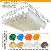 JHIAADEY U Shape Replacement Awning, Pergola Shade Cover Retractable, U-Shaped Wave Umbrella, Outdoor Retractable, Perfect for Covering backyards, patios(W:1M/3.28ft*L:18m/59ft)