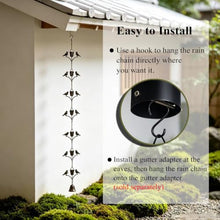 RNLFSP Custom Pure Copper Bird Rain Chain for Garden/Patio/Water Feature