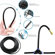 Outdoor Misting Cooling System Kit with Flexible Adjustable Nozzles & Flexible Misting Line & Filter, Patio Misters Mister System Drip Irrigation System for Outside Patio(Size:30m Tube+ 30 nozzles,)
