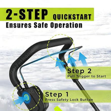 HaiZethonic Electric Walk-Behind Snow Blower,51cm Clearing Path 2batteries