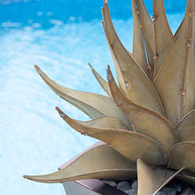 Desert Steel Sharkskin Agave - Large (28" W x 25" H) - Indoor/Outdoor Metal Yard Art & Yard Decor, All Weather