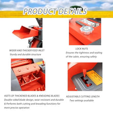BEILOCKERY Hay Cutter and Kneading Machine 4-Blade Straw Crusher Pulverizer Grass Corn Straw Potato Tuber Animal Feed 880-1760LBS/H 220V 2.2KW