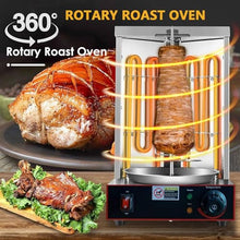Electric Vertical Kebab Gyro Grill Machine,Barbecue Stove,Vertical Rotisserie,Rotisserie Broiler Machine with Heating Tubes and Meat Catch Pan,for Home Restaurant Kitchen Parties,Electric