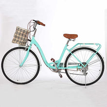 ShangWen Women Beach Cruiser Bike 7-Speed Hybrid Bicycle GN