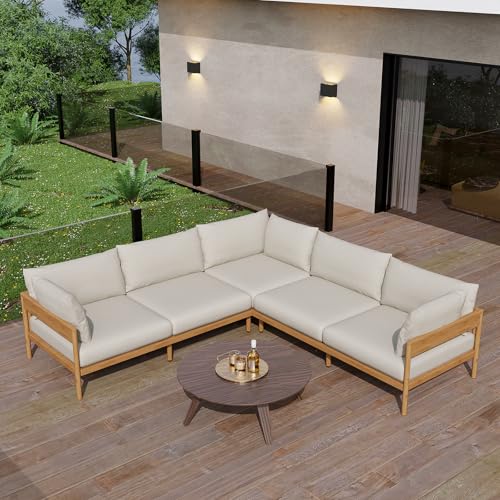 Acanva Vento Outdoor Patio Furniture Set, 5 Seats