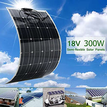 300W Solar Panel 18V Flexible Sunpower Solar Panel System Foldable Solar Cells for Home Outdoor RV Traveling Camping Hiking