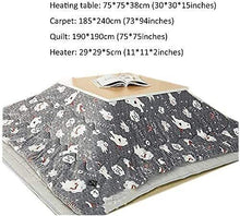 Japanese Stove Table Quilt Tatami Kotatsu Table with Heater and Blanket Coffee Tables Tatami Japanese Kotatsu Table Bay Window Table Japanese Stove Table Folding Home Tables Natural 757538c (Natural