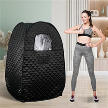 POGHDBXA Sauna Accessories, Compact Portable Steam Sauna Tent 1200 Watt Therapeutic for Detox Relaxation Time Remote Control Personal for Home