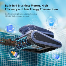 Sonar Navigation Pool Vacuum for Inground Above Ground Pools, Climb Stairs Pool Cleaner with 4 Modes, Powerful Suction, Self-Parking, Wall&Waterline Cleaning Pool Robot, Clean Up to 2150 Sq.Ft