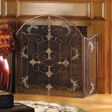 Fireplace Screen Warm American Rural Style Fireplace Screen Built-in Iron Frame Fireplace Screen for Living Room Fireplace Screen