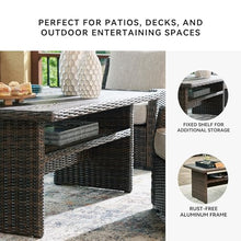 Signature Design by Ashley Brook Ranch Outdoor Dining Table with Storage