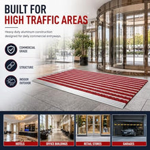 Eejovative Door Floor Mat Aluminum, Heavy Duty Patio Porch Mat for Inside Outside, Non Slip Large Area Doormat(Yellow WxL 80x150cm/2.6x4.9ft)