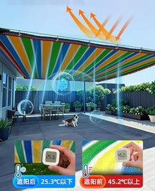 HYDBCNA Shade Cloth for Garden, 99% Shading Net with Grommets Breathable