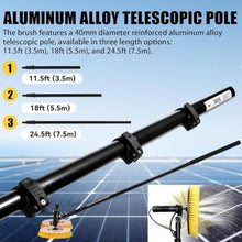 Electric Pool Cleaning Brush w/Adjustable Brush Head,Extendable Window Cleaning Pole Cleaner Kit,Photovoltaic & Solar Panel Cleaning Tool