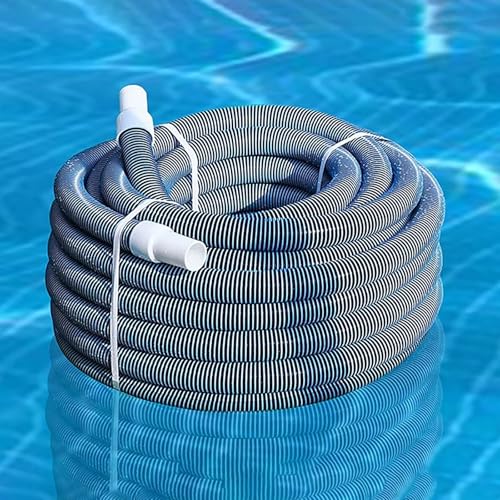 JYHHCYS Swimming Pool Vacuum Hose - 1.5 in, 2 in Diameter Pool Cleaner Hose Replacement for Above & In Ground Swimming Pool - Flexible Vacuum Hose for Pool Cleaning(1 1/2 in - 20m)
