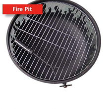 Garden Fire Pit,Outdoor Wood Burning Firebowl Fireplace with Poker Spark and Screen Retardant Mesh Lid for Backyard Camping