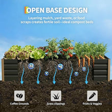 Garvee 79x32x16in Gray Aluminum Raised Garden Bed Planter Box, 2-Pack