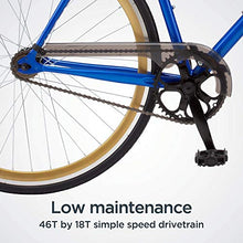 Schwinn Kedzie Single-Speed Fixie Road Bike Blue