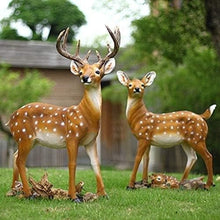 Sika Deer Animal Sculpture Outdoor Garden Crafts Decoration Lawn Statue Ornament,Outdoor Decorations