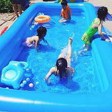 Oversize Design Inflatable Swimming Pool Family Interaction Pool Party Paddling Pool Thickened Abrasion Resistant Accommodate 1-6 People 360x196x68 Cm Sum