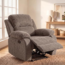 Trygoal Manual Single Lounge Recliner Chair with Adjustable Backrest, Khaki
