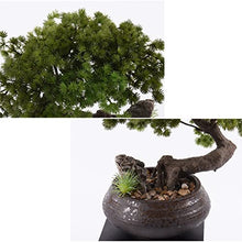 YXIANG56Q Fake Plants Chinese Welcome Pine Artificial Bonsai Tree Fake Plants Ornament Artificial Plants Potted Decoration Home Office Zen Garden Desktop Decor Indoor Bonsai Tree