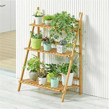 ZOCWJK Plant standPlant Rack, Folding Plant Stand, 3 Tier Flower Pot Rack, Display Shelf, Plant Holder, Organizer, Patio Flower Stand Storage Rack,