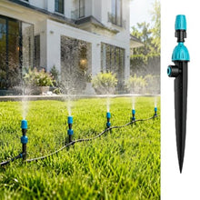Drip Irrigation Kit Automatic Garden Watering System with Irrigation Drippers & Double Adjustable Misting Nozzles, Weatherproof & Construction(120m/393.6ft)