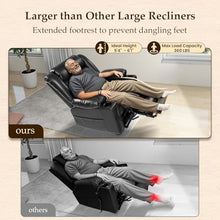 UOPYNE Large Wide Power Lift Recliner with Massage Heat & Extended Footrest