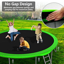 Lyromix Teal Blue Outdoor Trampoline with Basketball Hoop & Sprinkler - 16FT/15FT/14FT