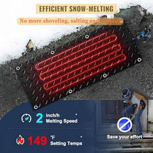 ZGHQHCDRH Snow Melting Mats for Outdoor Driveways, Stairs, and Doorways - Efficient Snow/Ice Removal Solution(40x160cmx2Pcs)