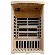 Blue Wave HeatWave Coronado SA2409 2 Person Sauna with Carbon Heaters and Chromotherapy System
